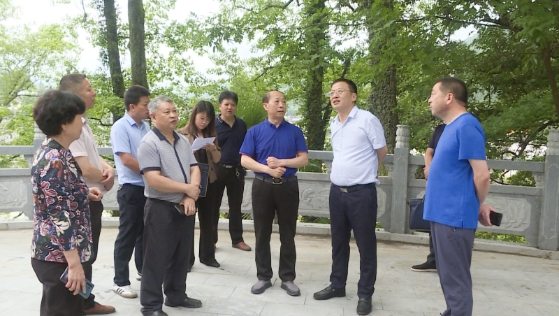 钟本强调研我县文旅产业发展和抗洪救灾工作