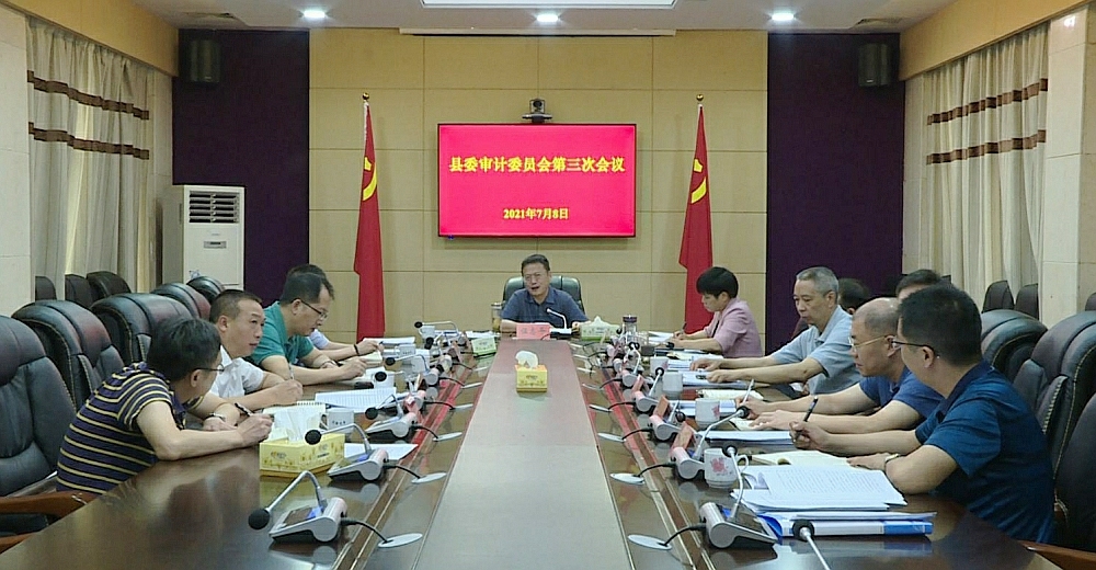 伍志平主持召开县委审计委员会第三次会议