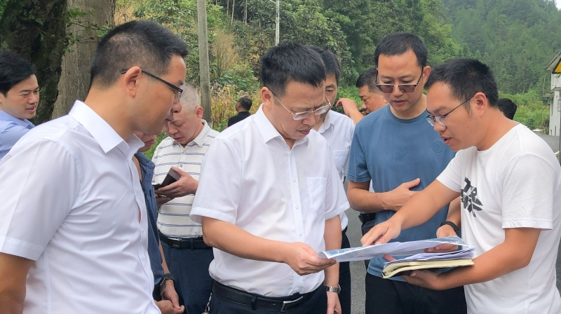 伍志平调研沤江镇金洞村康养旅游产业发展