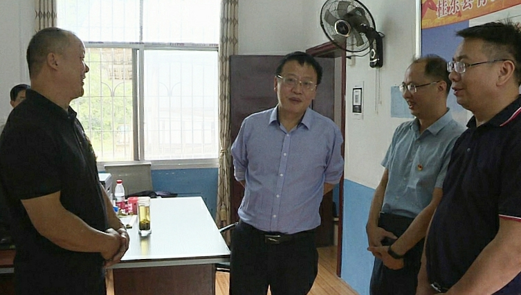 伍志平调研基层党建和乡村振兴工作