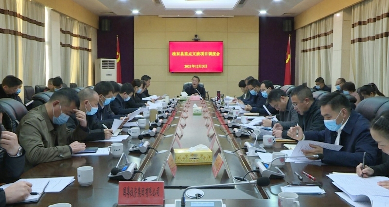 伍志平主持召开全县重点文旅项目调度会