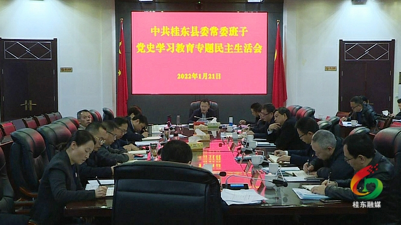 伍志平主持召开县委常委班子党史学习教育专题民主生活会