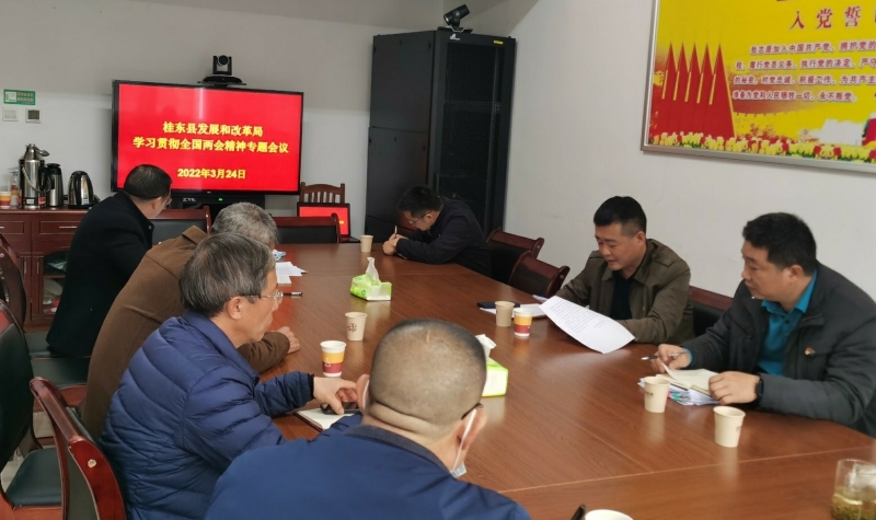 县发改局深入学习贯彻全国两会精神