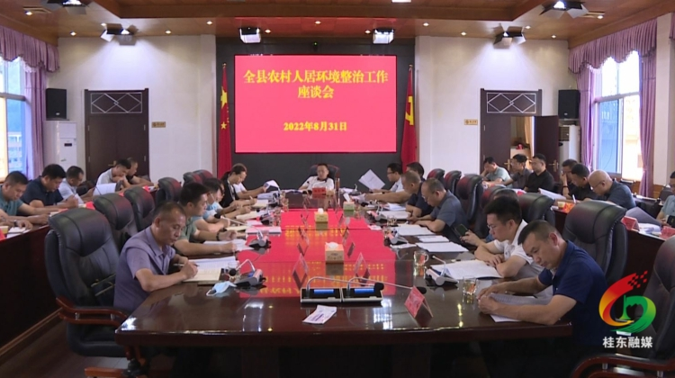 伍志平主持召开全县农村人居环境整治工作座谈会