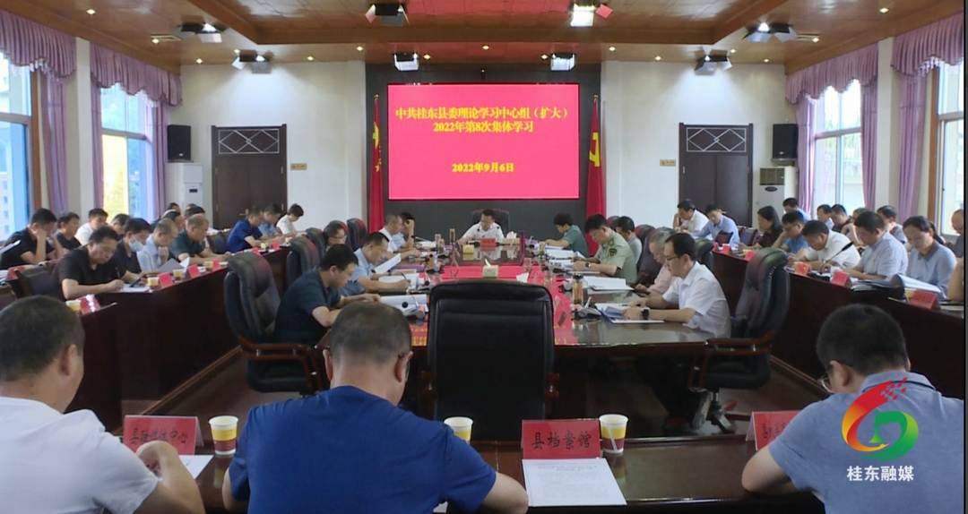 县委理论学习中心组开展2022年第8次集体（扩大）学习