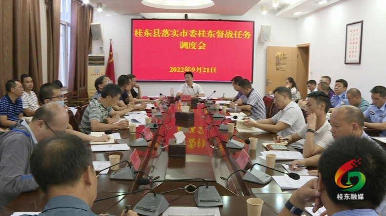 我县召开落实市委桂东工作督战任务调度会