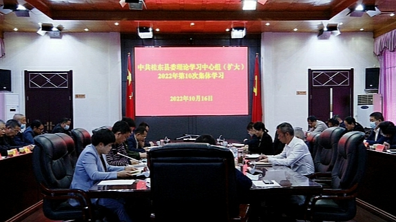 县委理论学习中心组开展2022年第10次集体（扩大）学习