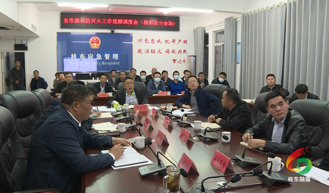 我县组织收看全市森林防灭火工作视频调度会暨安排部署森林防灭火工作