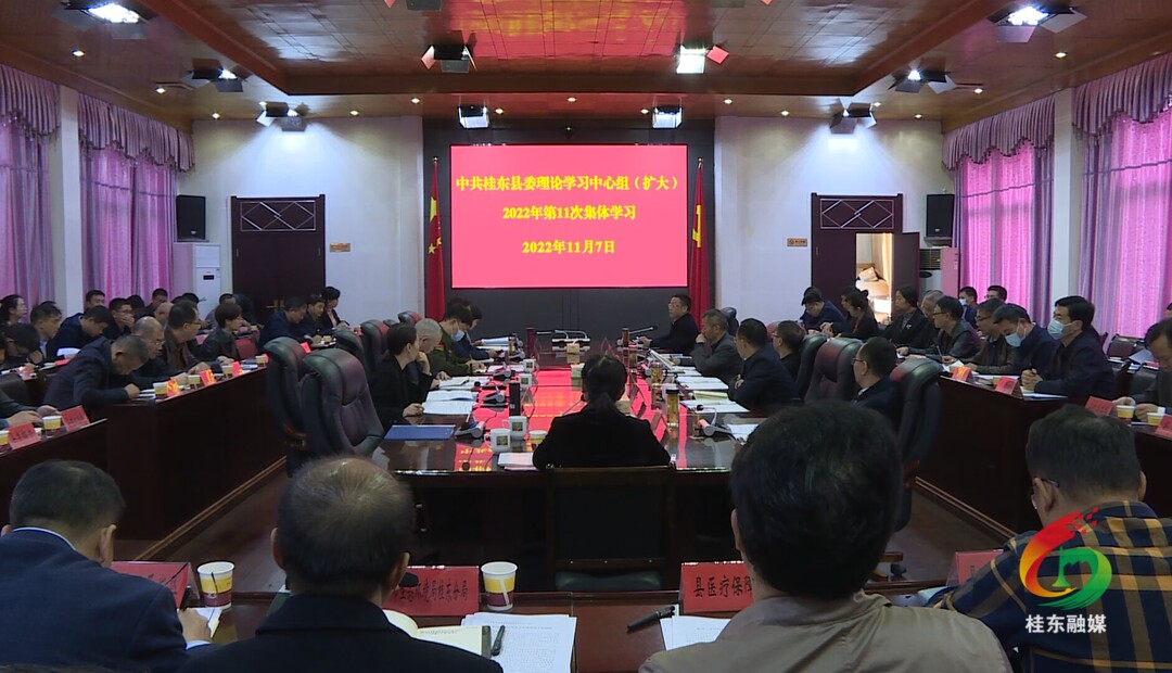 县委理论学习中心组开展2022年第11次集体（扩大）学习