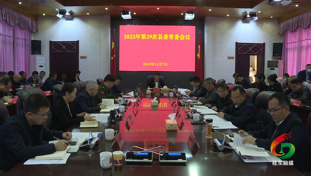 伍志平主持召开第29次县委常委会会议