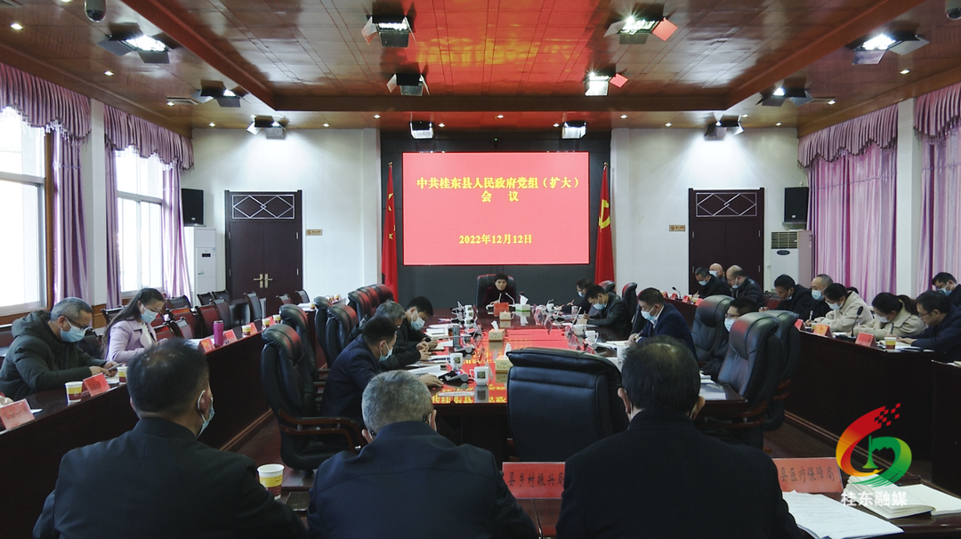 刘真主持召开县政府党组（扩大）会议