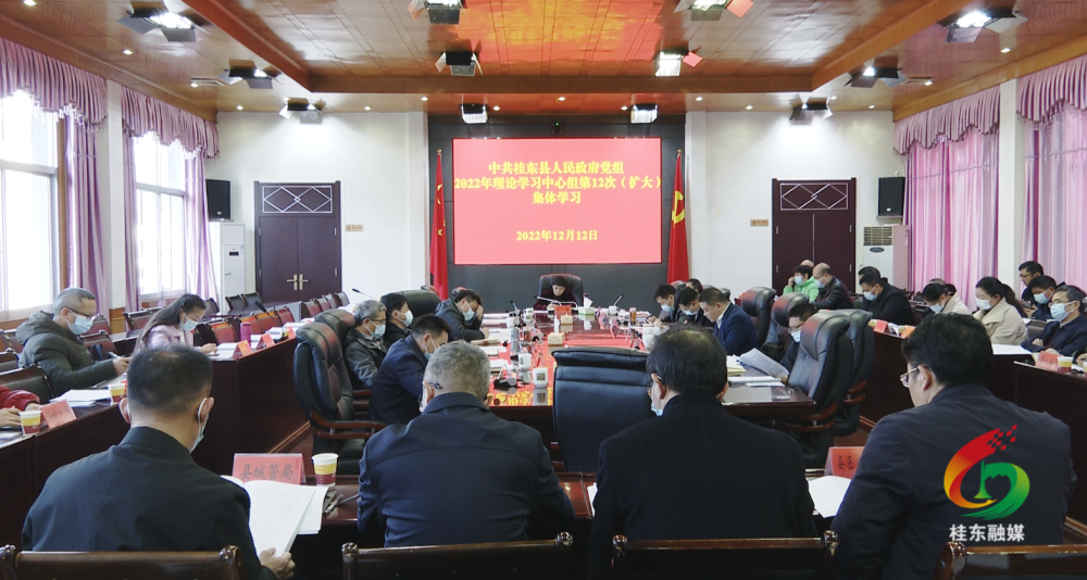 县政府党组理论学习中心组开展2022年第12次（扩大）集体学习