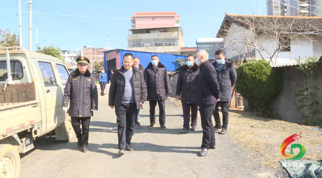 伍志平督导县城风貌提质攻坚行动