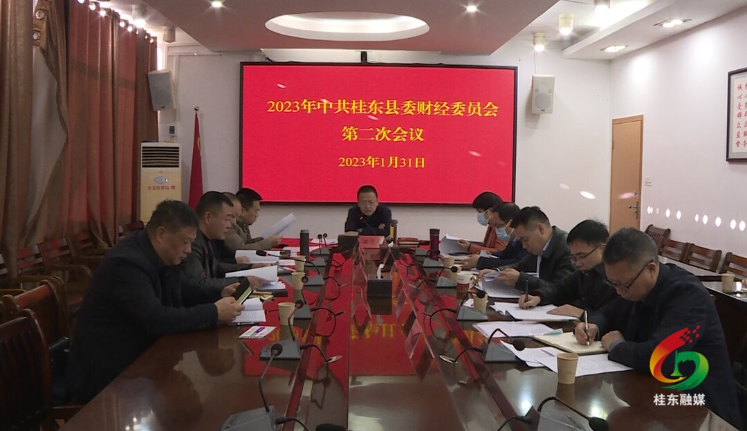 伍志平主持召开2023年县委财经委员会第二次会议