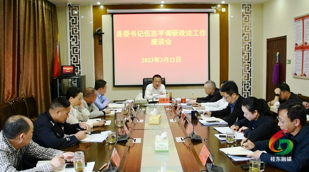 伍志平调研全县政法工作