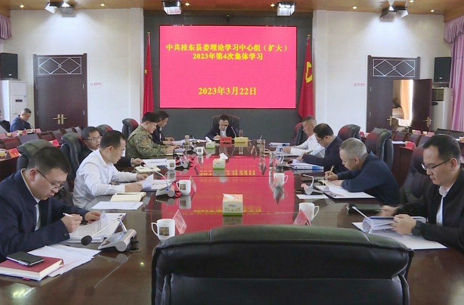 县委理论学习中心组开展2023年第4次集体（扩大）学习
