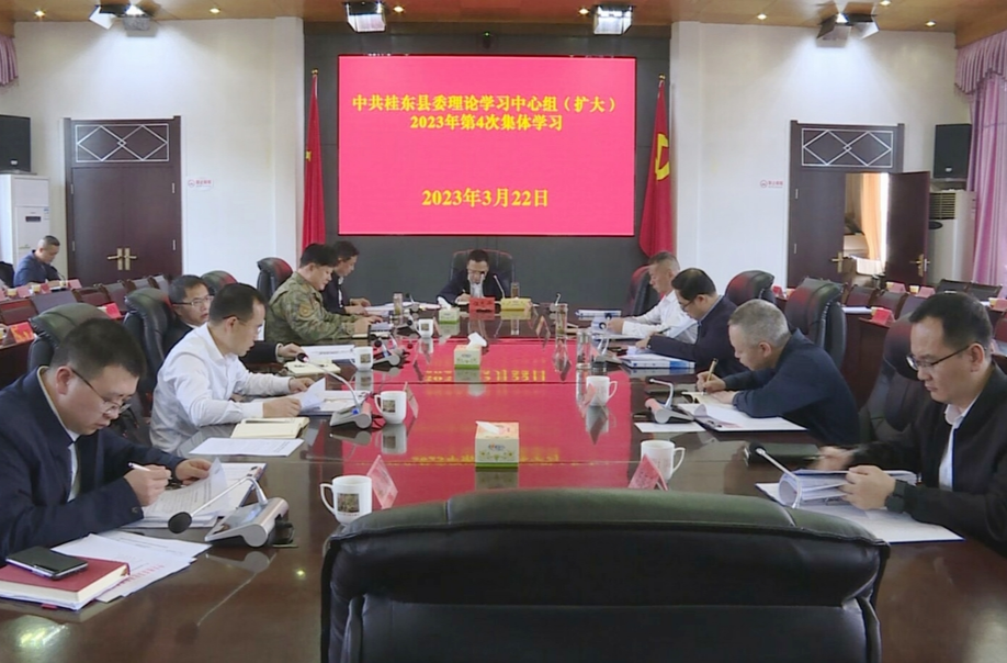 县委理论学习中心组开展2023年第4次集体（扩大）学习