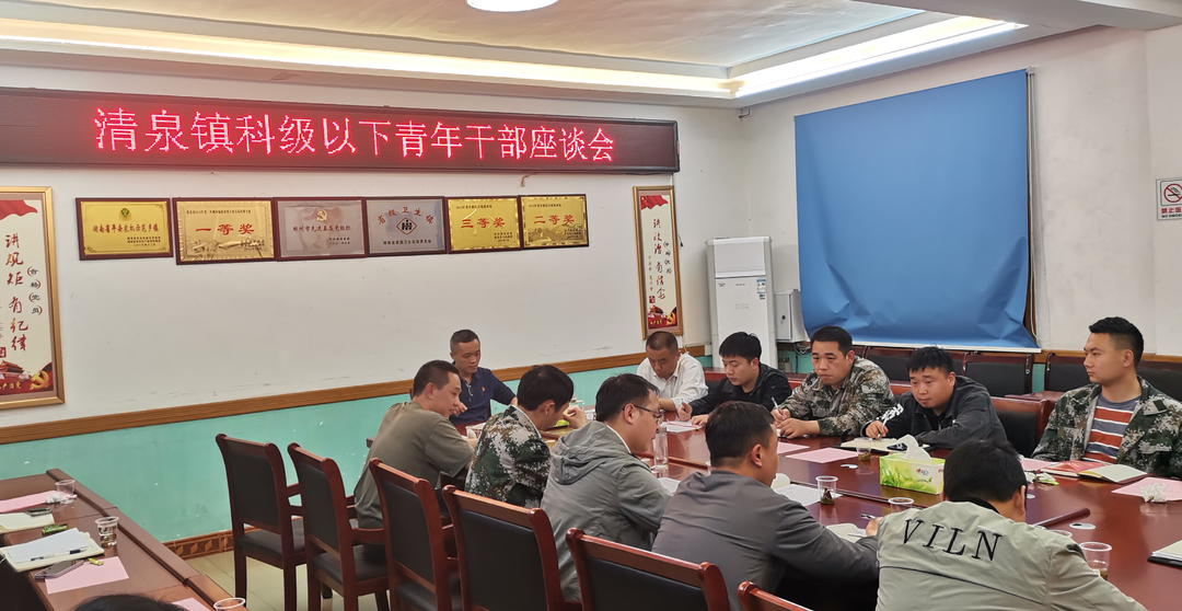 清泉镇召开青年干部座谈会