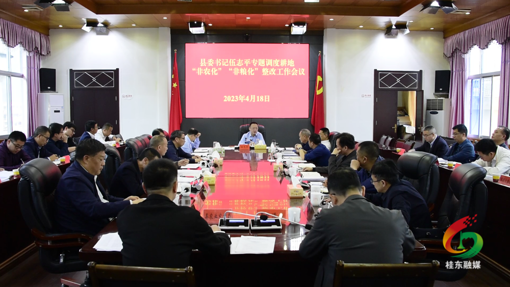 打好“发展六仗”|伍志平专题调度耕地“非农化”“非粮化”整改工作