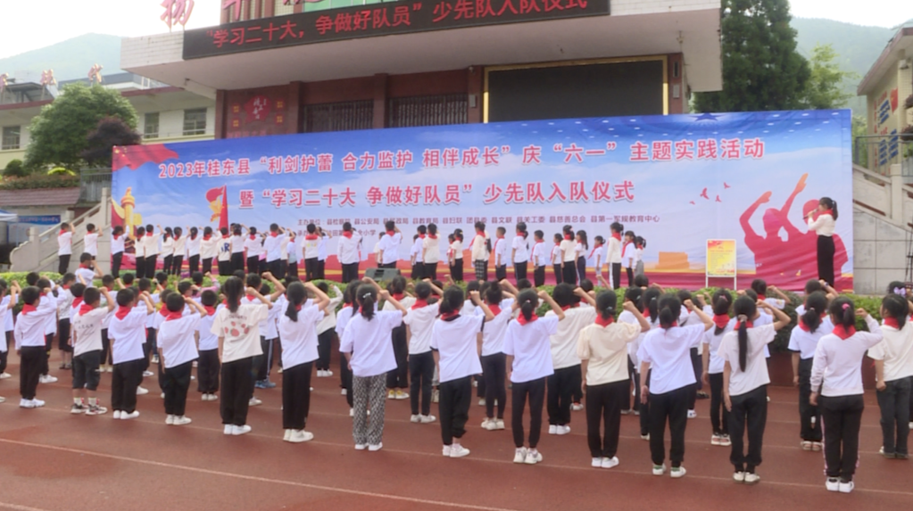 我县举办“利剑护蕾 合力监护 相伴成长”庆“六一”主题实践活动