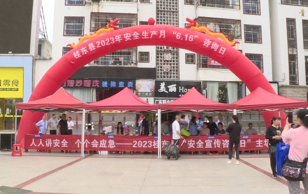 我县组织开展2023年安全宣传咨询日活动