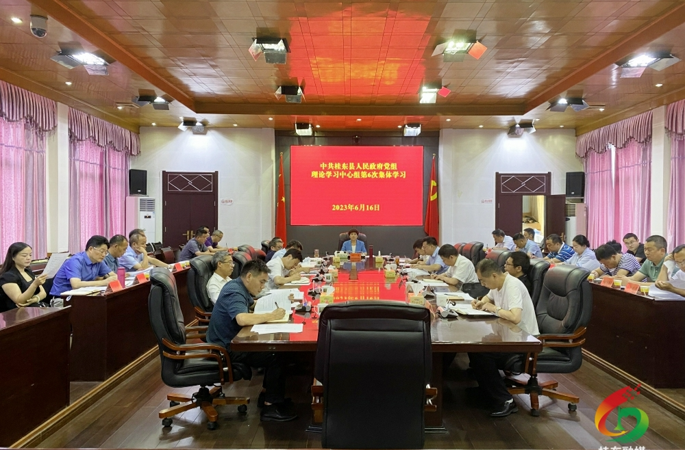 县政府党组理论学习中心组开展2023年第6次（扩大）集体学习