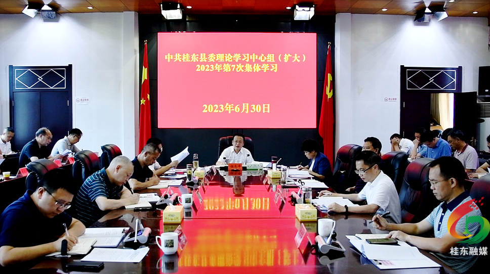 县委理论学习中心组开展2023年第7次集体（扩大）学习