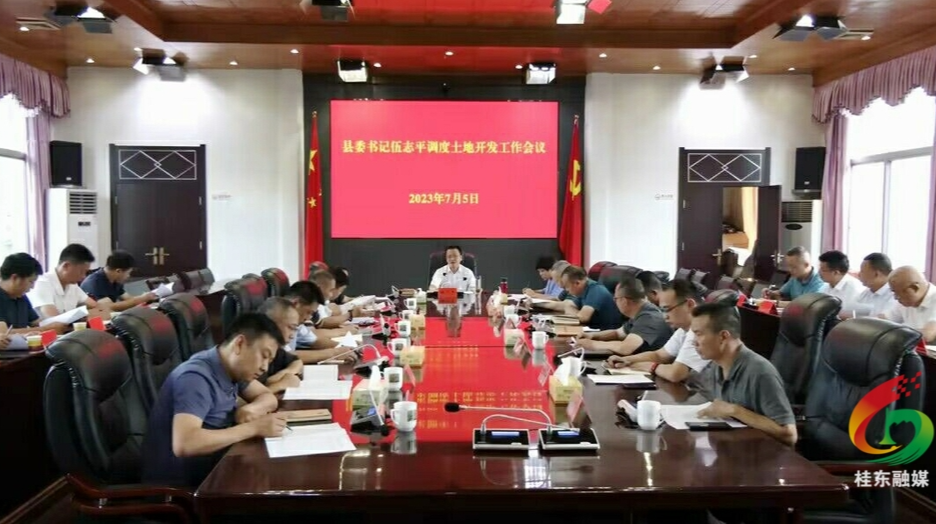 打好“发展六仗”|伍志平调度全县土地开发工作