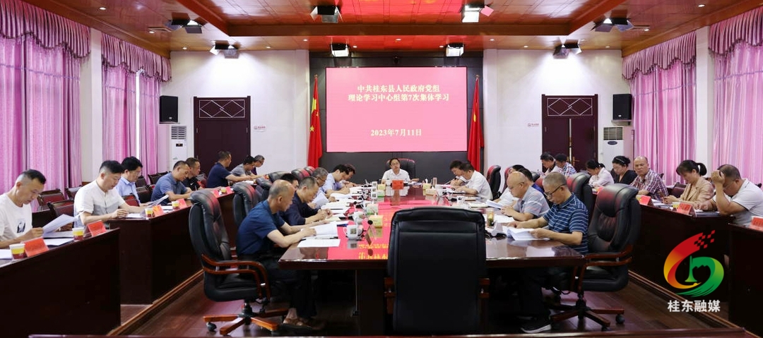 县政府党组理论学习中心组开展2023年第7次（扩大）集体学习