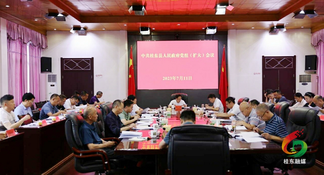 县政府党组（扩大）会议召开