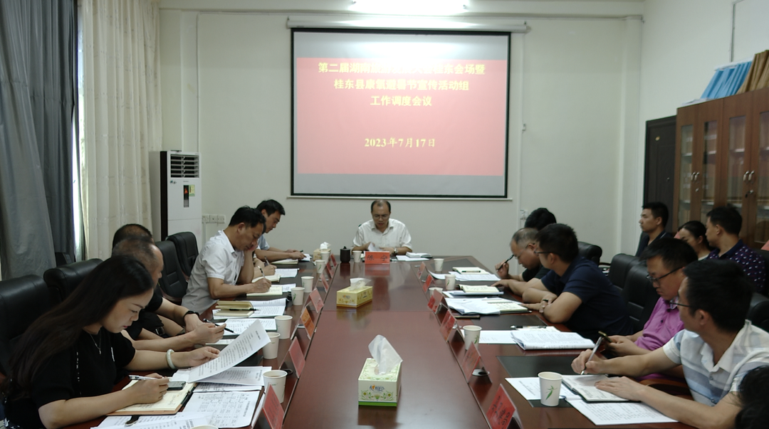 县领导调度2023年康氧避暑节宣传活动组工作