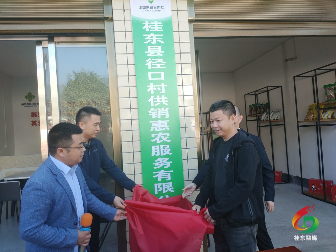 径口村供销合作社暨惠农服务有限公司正式开业运营
