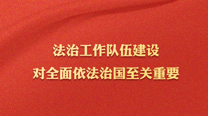 学习习近平法治思想｜坚持建设德才兼备的高素质法治工作队伍