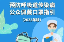 一图读懂 | 预防呼吸道传染病公众佩戴口罩指引（2023年版）
