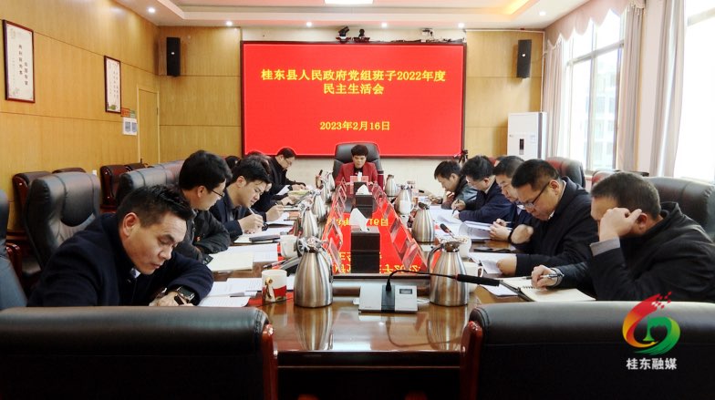 县政府党组班子召开2022年度民主生活会