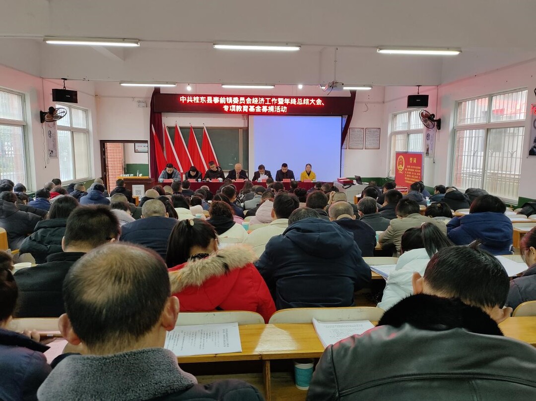 寨前镇召开经济工作暨2023年总结大会