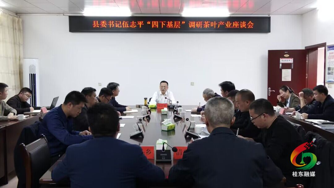 伍志平调研茶叶产业工作