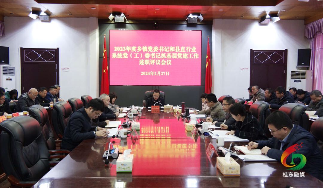 2023年度乡镇党委书记和县直行业系统党（工）委书记抓基层党建工作述职评议会议召开