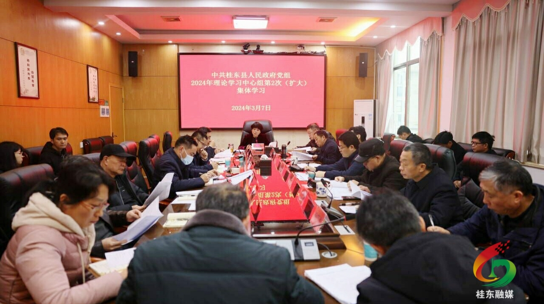 县政府党组理论学习中心组开展2024年第2次集体（扩大）学习