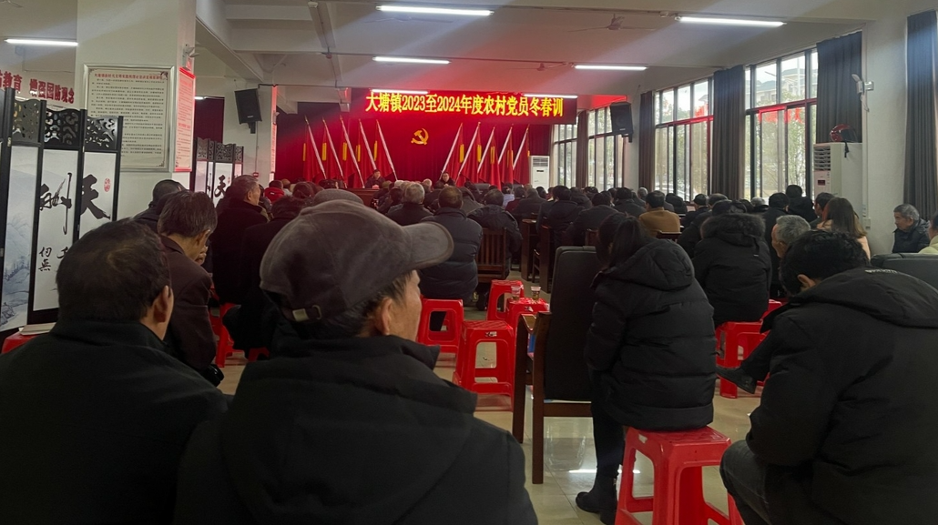 大塘镇：开展农村党员冬春训活动