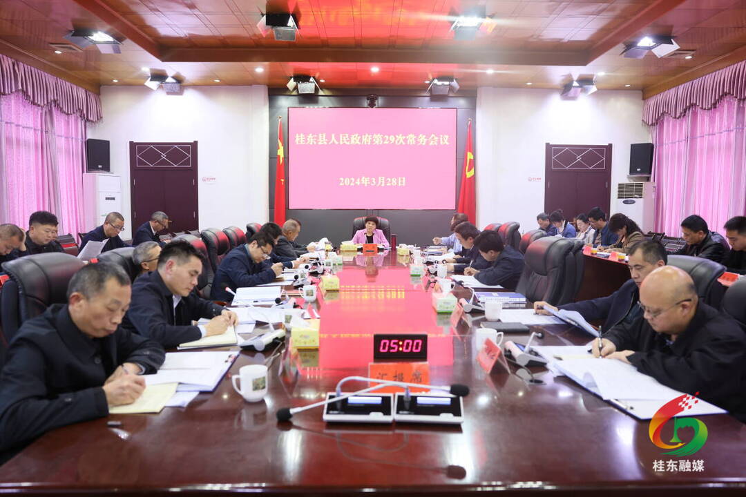 县政府第29次常务会议召开