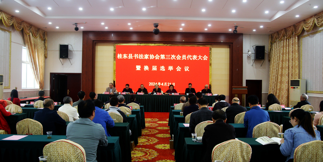 桂东县书法家协会换届选举大会顺利召开
