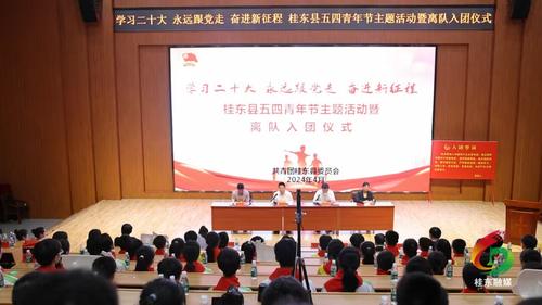 桂东举行五四青年节主题活动暨离队入团仪式集中示范活动