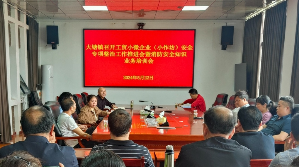 大塘镇部署推进小微企业安全专项整治