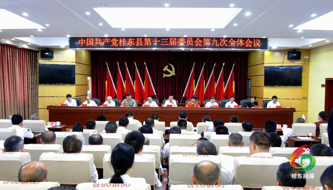 中共桂东县委十三届九次全会召开