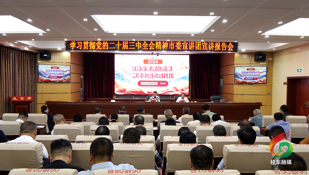 市委宣讲团深入桂东开展党的二十届三中全会精神宣讲