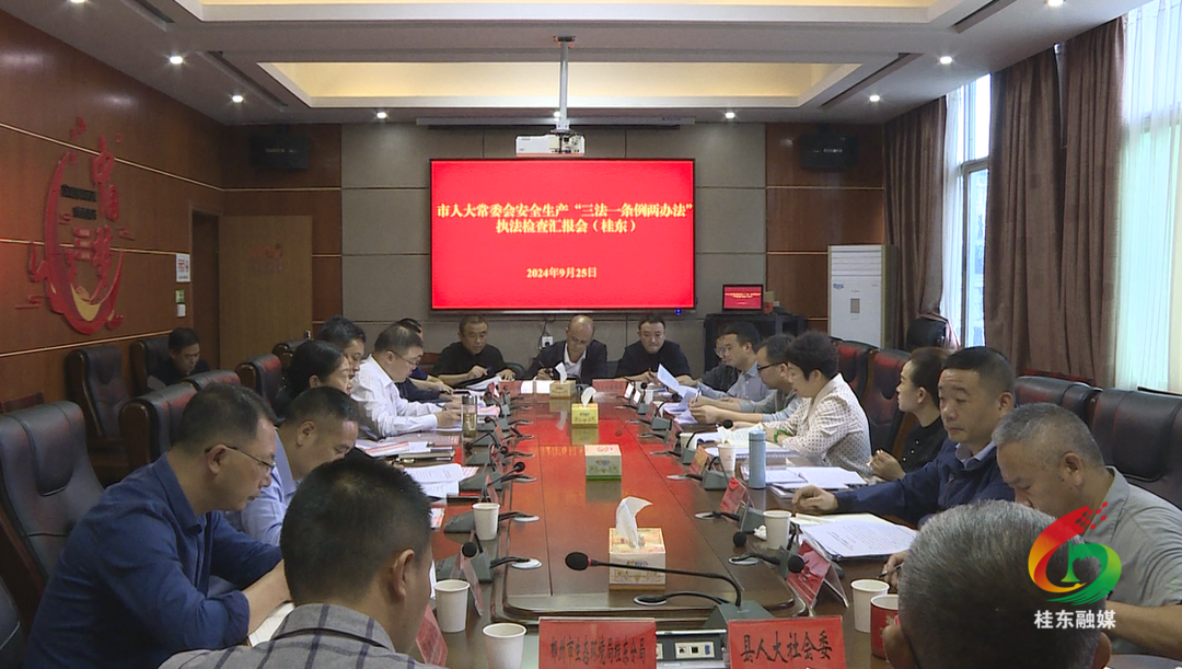 市人大常委会到我县开展安全生产“三法一条例两办法”执法检查