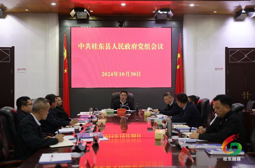尹建恒主持召开县政府党组会议