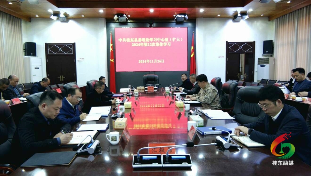 县委理论学习中心组（扩大）开展2024年第12次集体学习