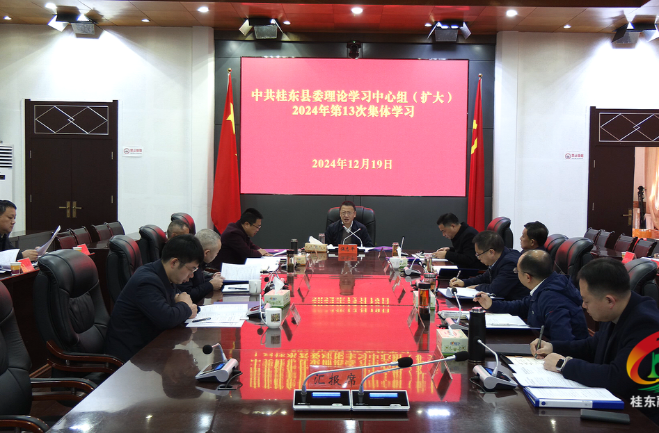 县委理论学习中心组（扩大）开展2024年第13次集体学习